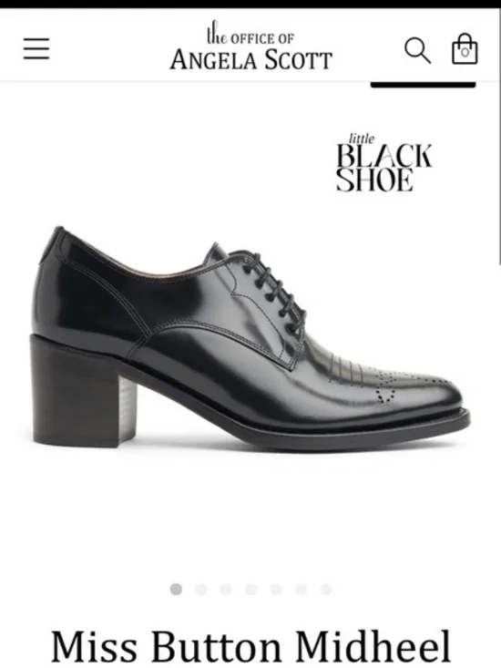 The Office of Angela Scott Miss Button Black Derby/Oxford - Picture 2 of 10